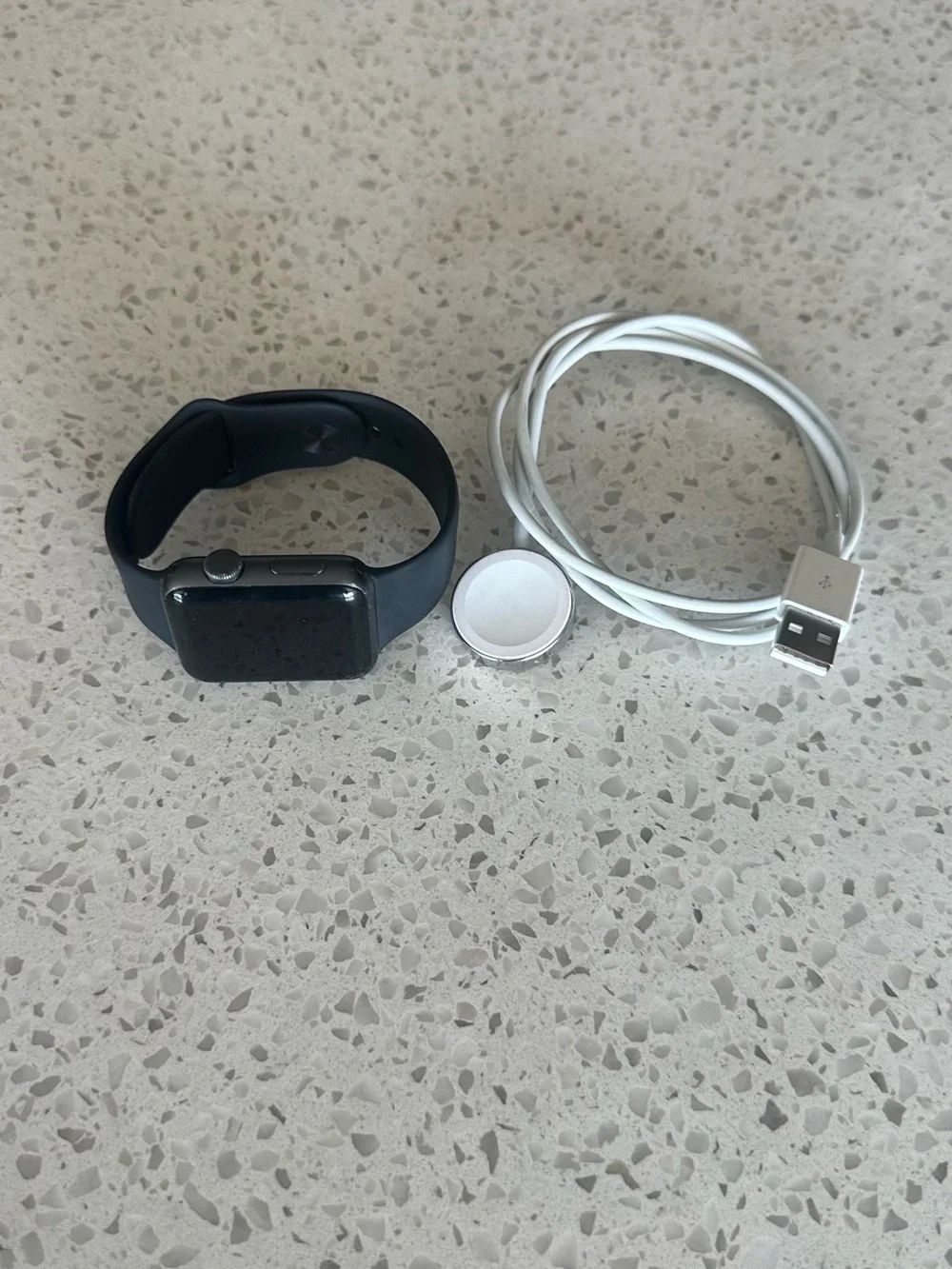 Apple 42mm Black Smartwatch with Magnetic Charger